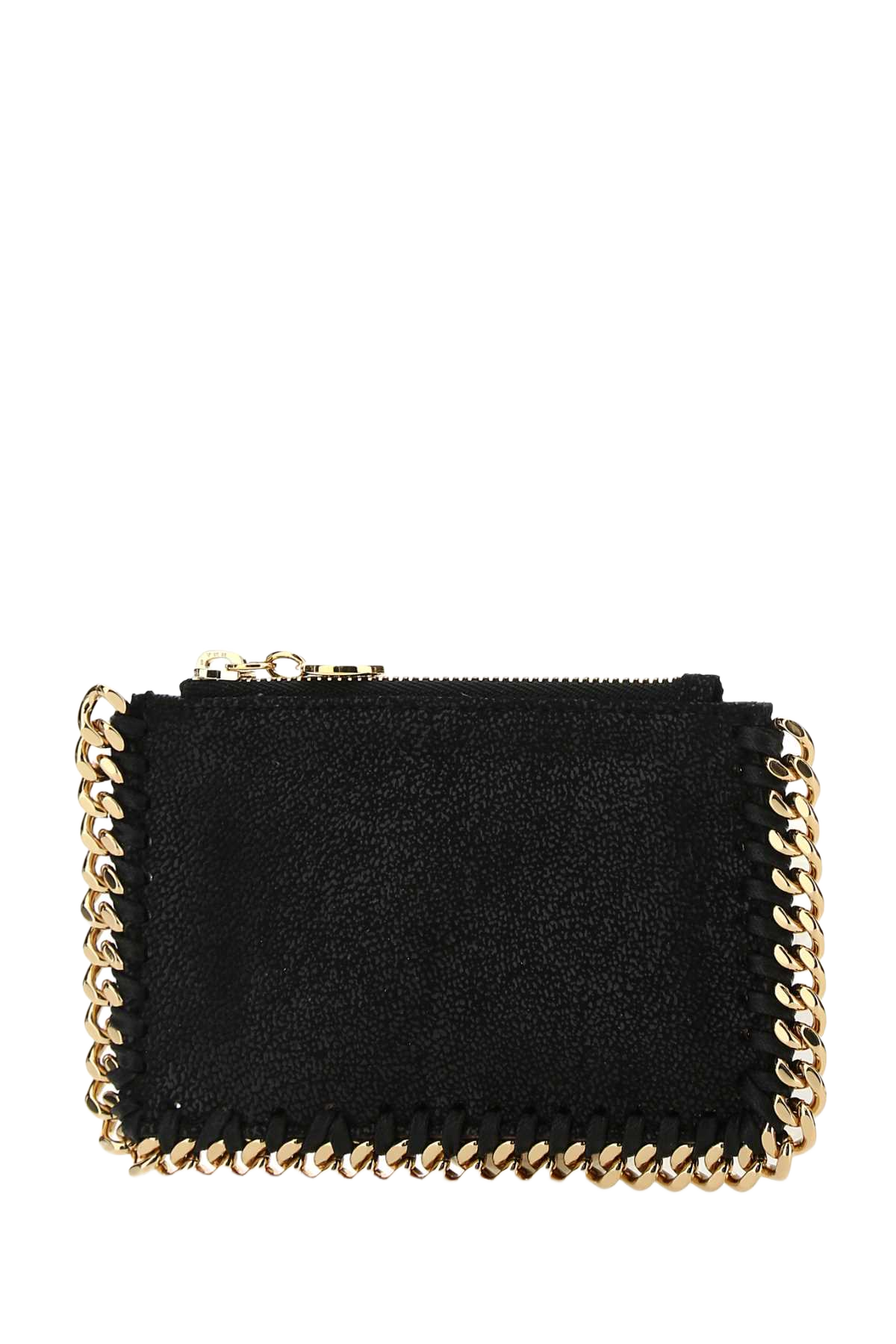 Black Shaggy Deer Falabella Card Holder 1000 F: Polyester Portafogli