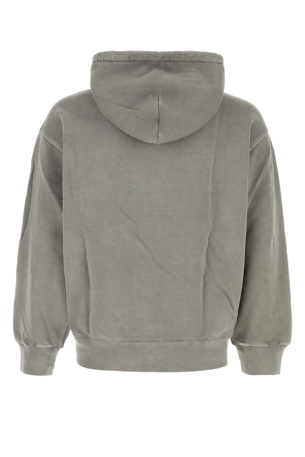 Grey Cotton Hooded Nelson Sweat Yosemitegarmentdyed Exterior: Felpe