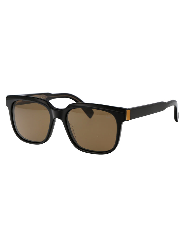 DU0002S 001 Black Brown Acetate Sunglasses