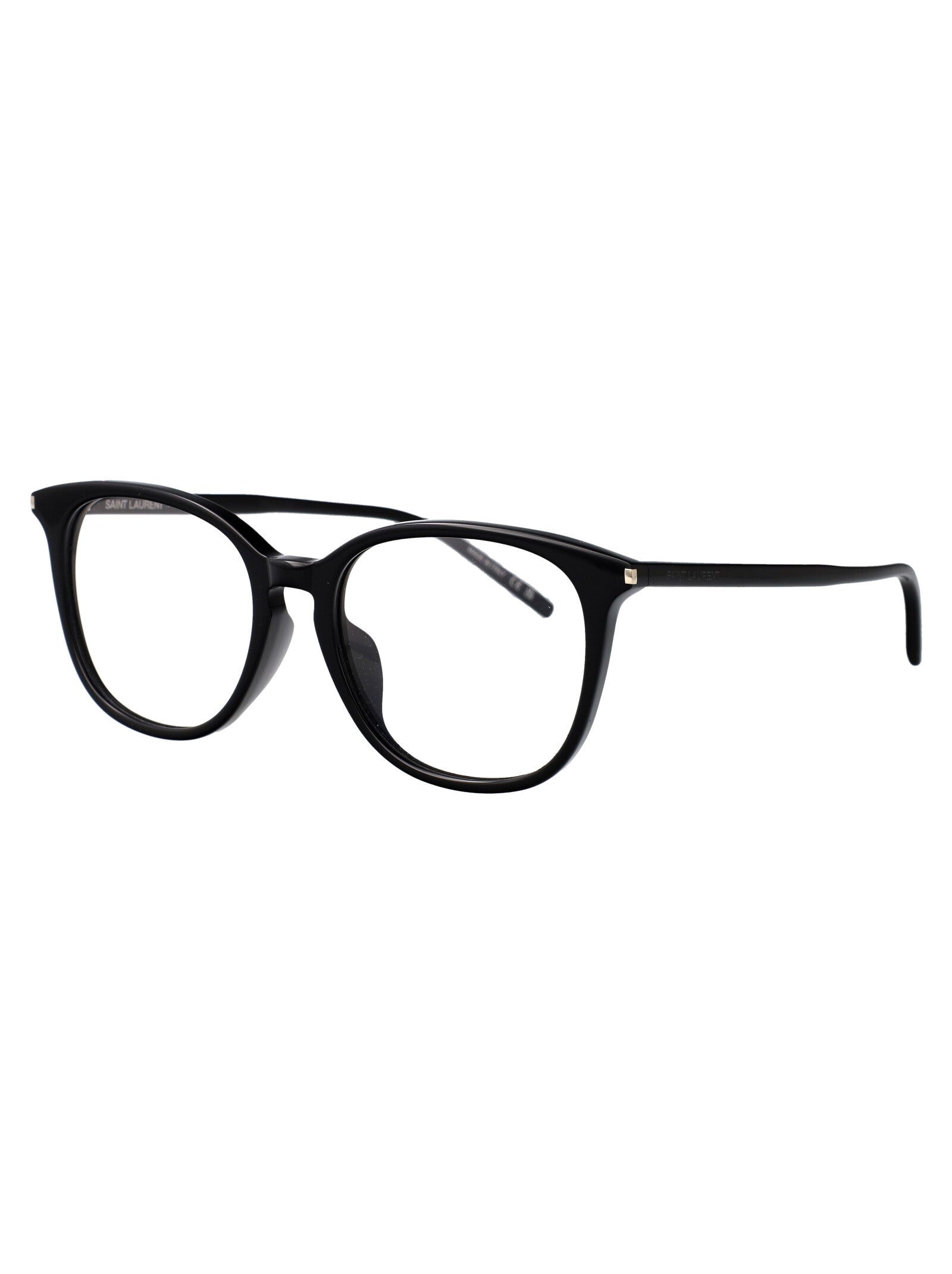 Black-black-transparent Acetate Optical