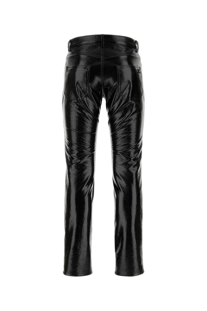 Black Vinyl Pant Pantaloni