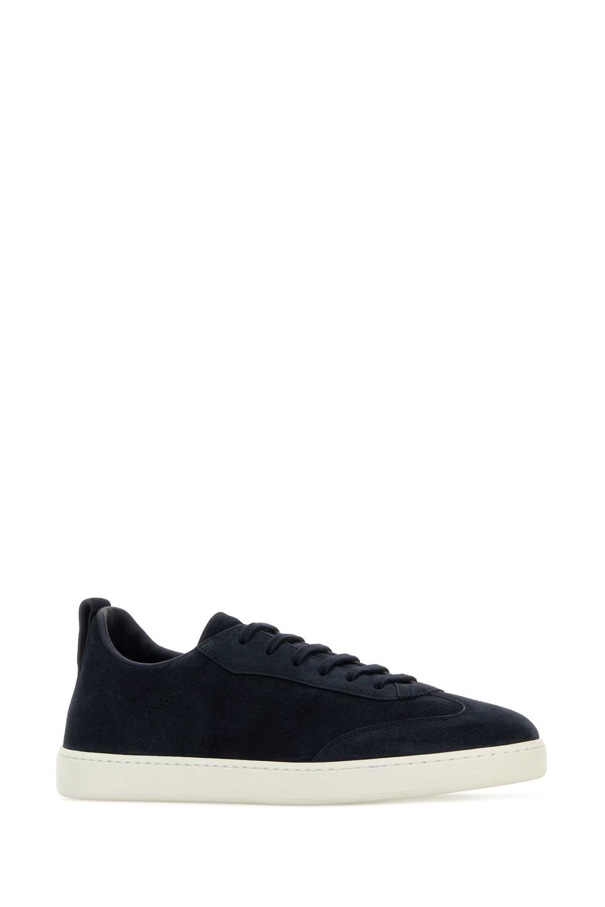 Blue Suede Rushden Sneakers Navy