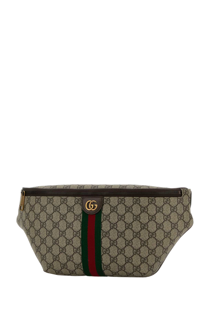 Printed Canvas Belt Bag Oldbenacvrvna T Polyurethane Polyamide Marsupi