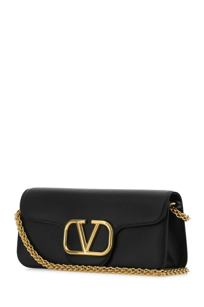Black Leather Locã² Handbag Nero Borse A Mano