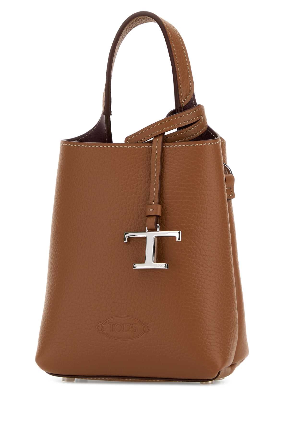 Camel Leather Micro Handbag 9p13 Borse A Mano