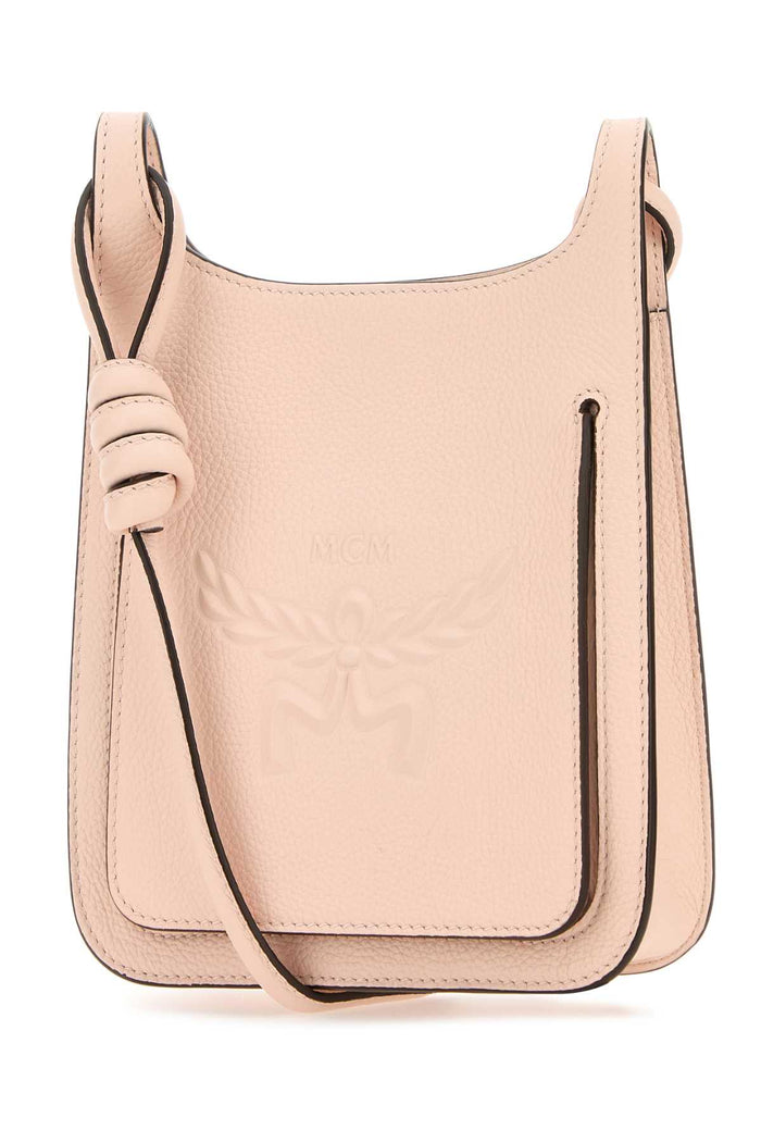 Pastel Pink Leather Mini Himmel Hobo Crossbody Bag Peachblush Borse A Tracolla