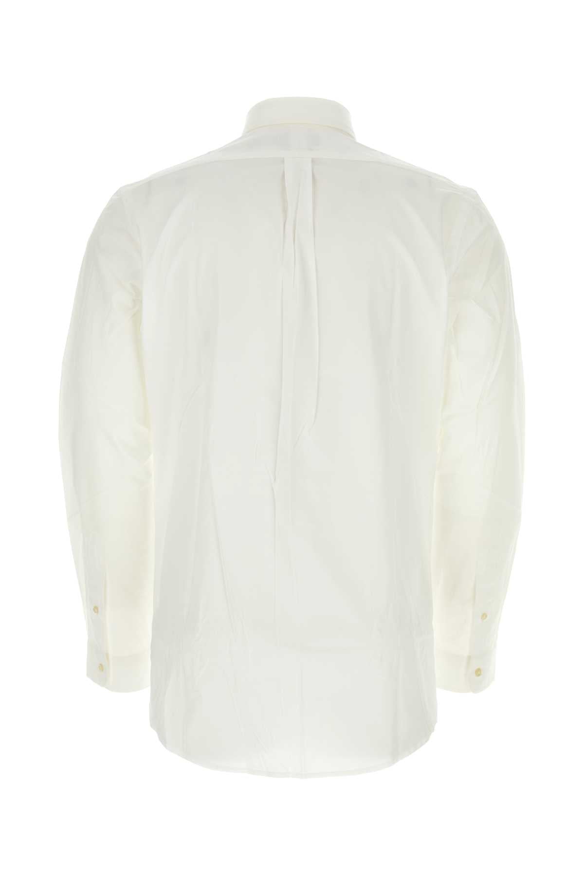 White Exterior: Cotton Elastane Camicie