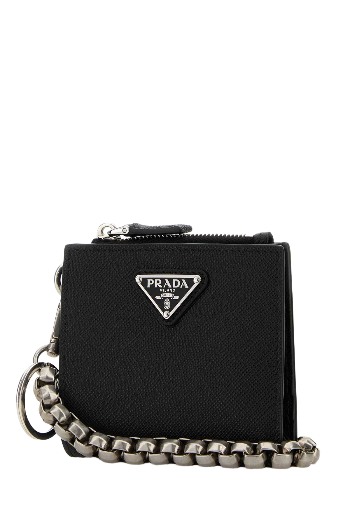 Black Leather Wallet Nero Vitello Portafogli
