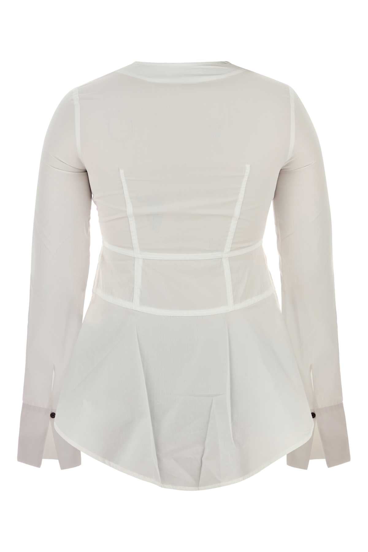 White Poplin Shirt Exterior: Cotton Silk Camicie