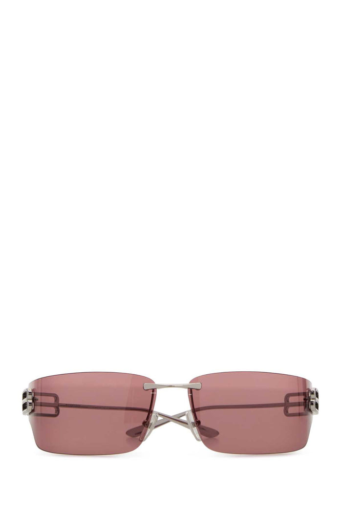 Silver Metal Gossip Sunglasses Silver/pink Occhiali Da Sole
