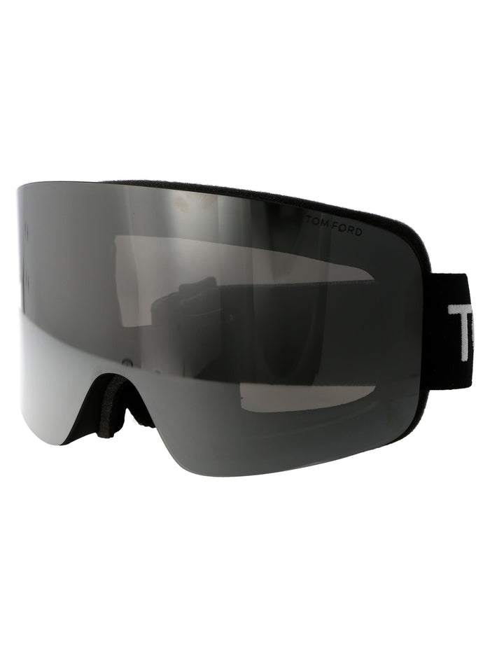 Ft1124 Nero Lucido / Fumo Specchiato Injected Sunglasses