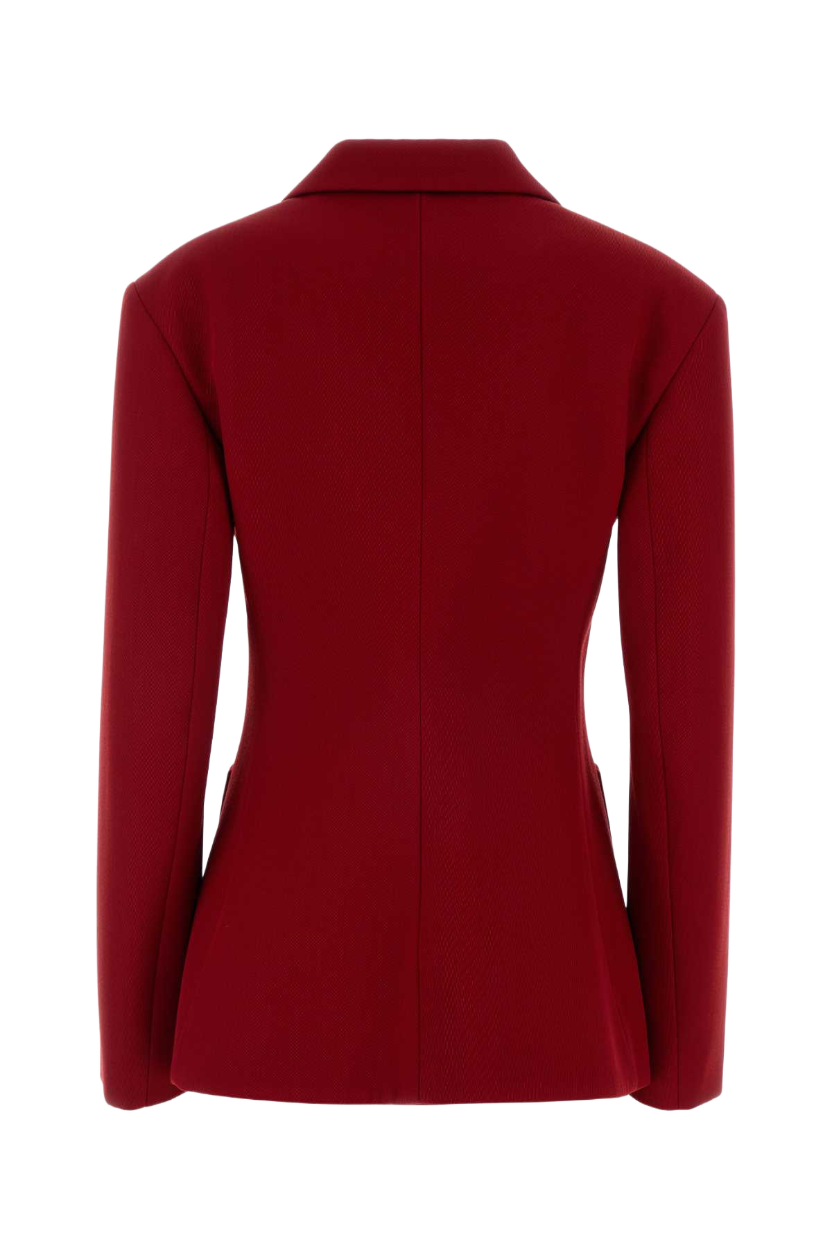 Red Wool Blend Blazer Giacche E Gilet