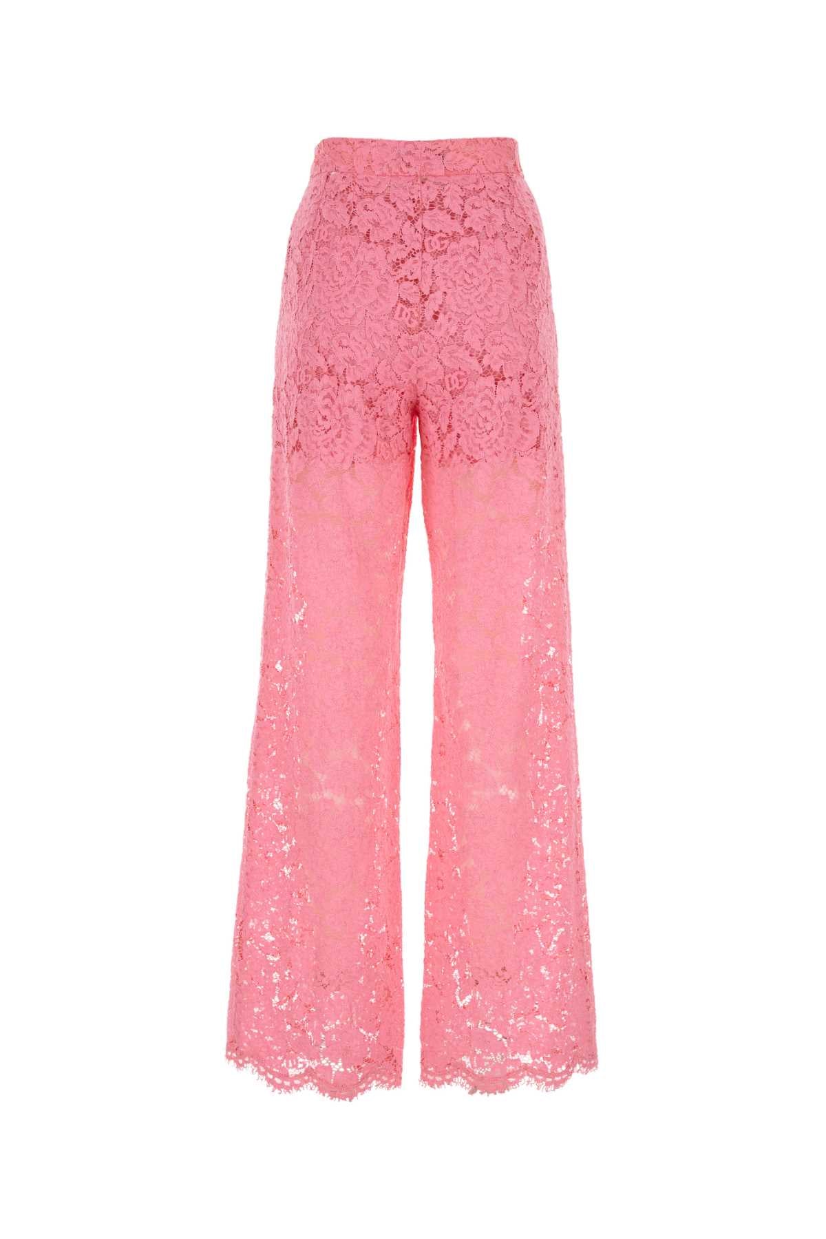 Pink Lace Pant Pantaloni