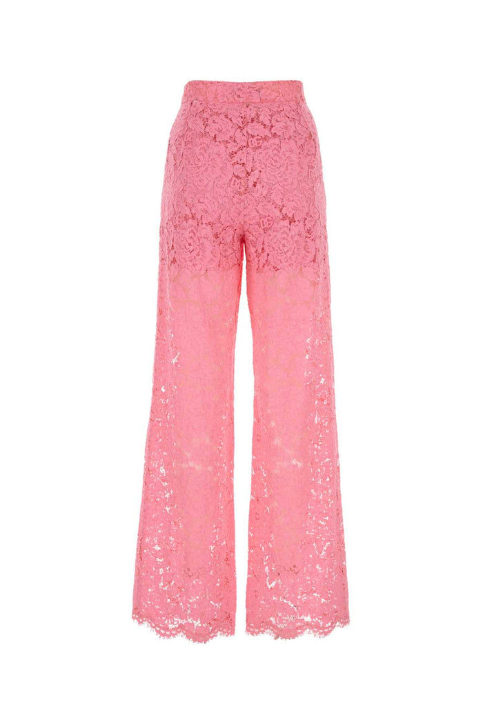 Pink Lace Pant Pantaloni