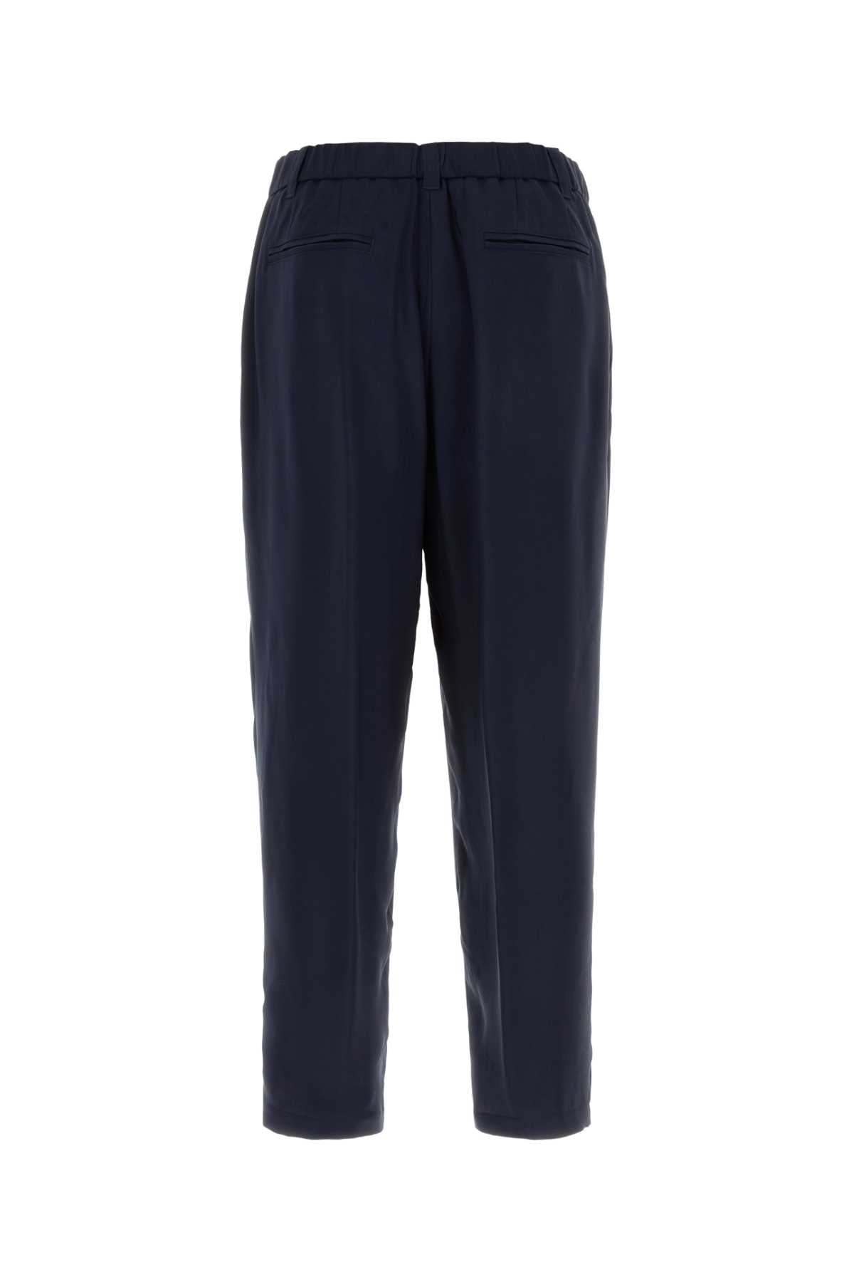 Navy Blue Twill Pant Exterior: Viscosa Pantaloni