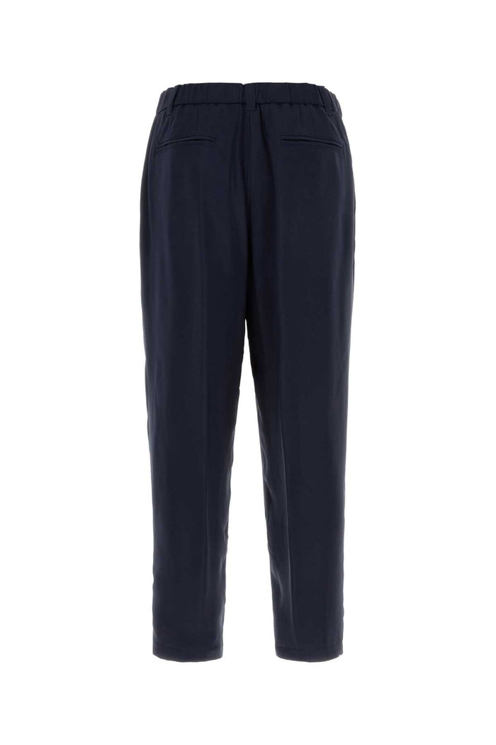 Navy Blue Twill Pant Exterior: Viscosa Pantaloni