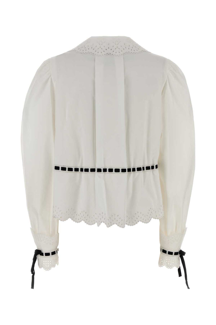 White Poplin Shirt Bianconero Exterior: Cotton Camicie