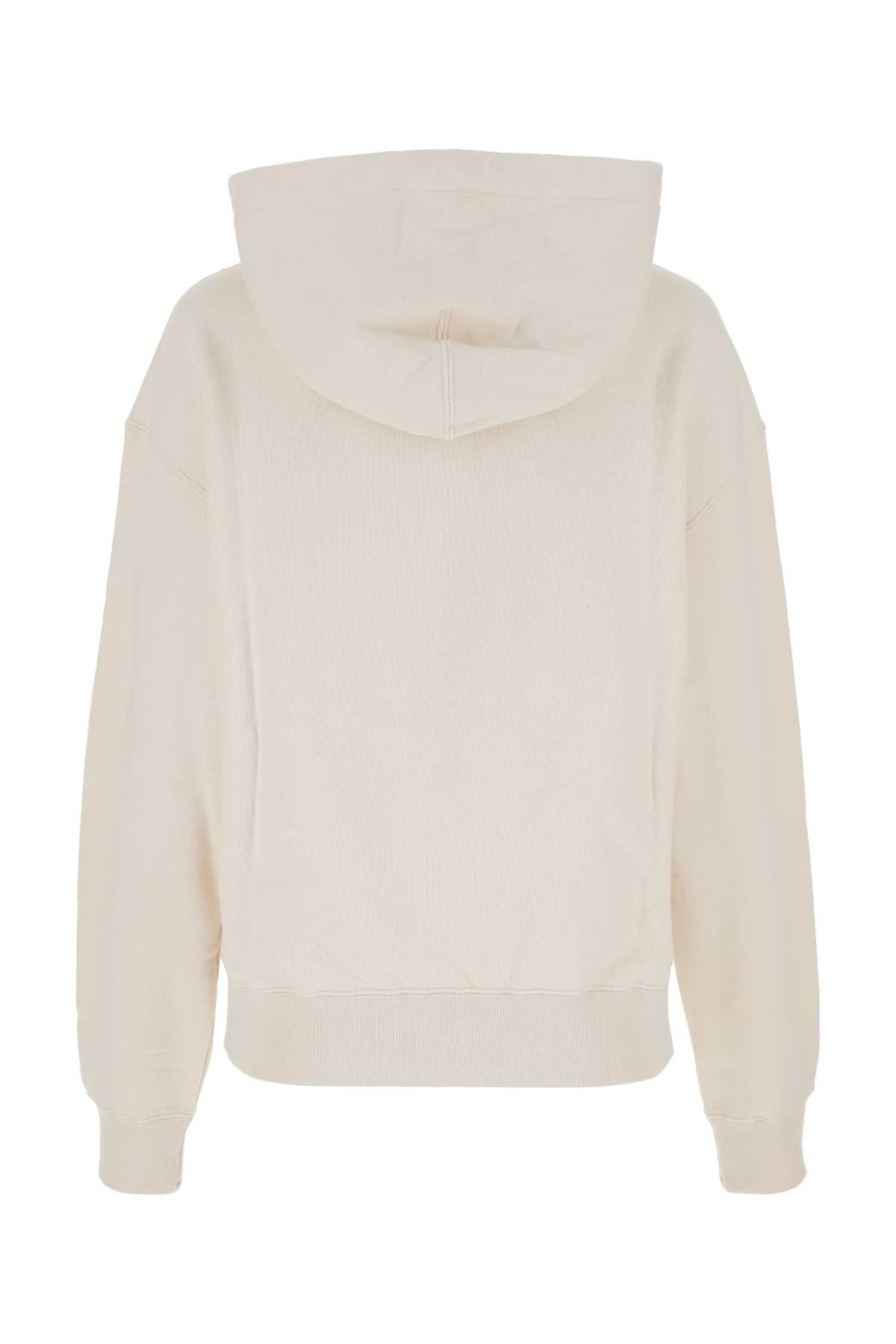 Ivory Cotton Oversize Sweatshirt 279 Exterior: Felpe