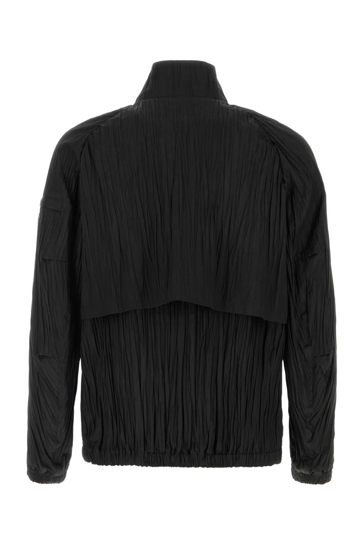 Black Cotton Leros Jacket Beige Exterior: Giubbini