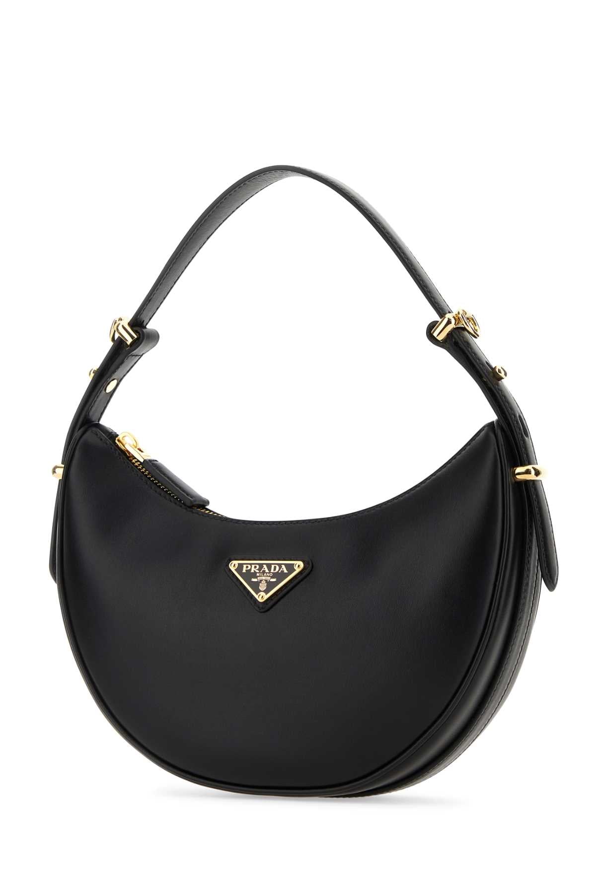 Black Leather Arquã¨ Handbag Nero Vitello Borse A Mano