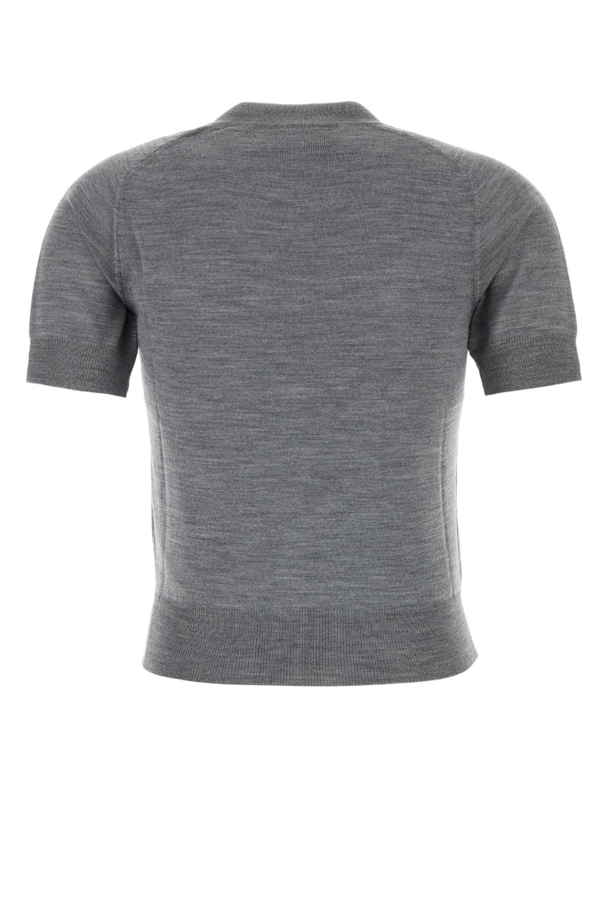 Grey Wool Cardigan Grischinenoir Exterior: Merino Maglieria