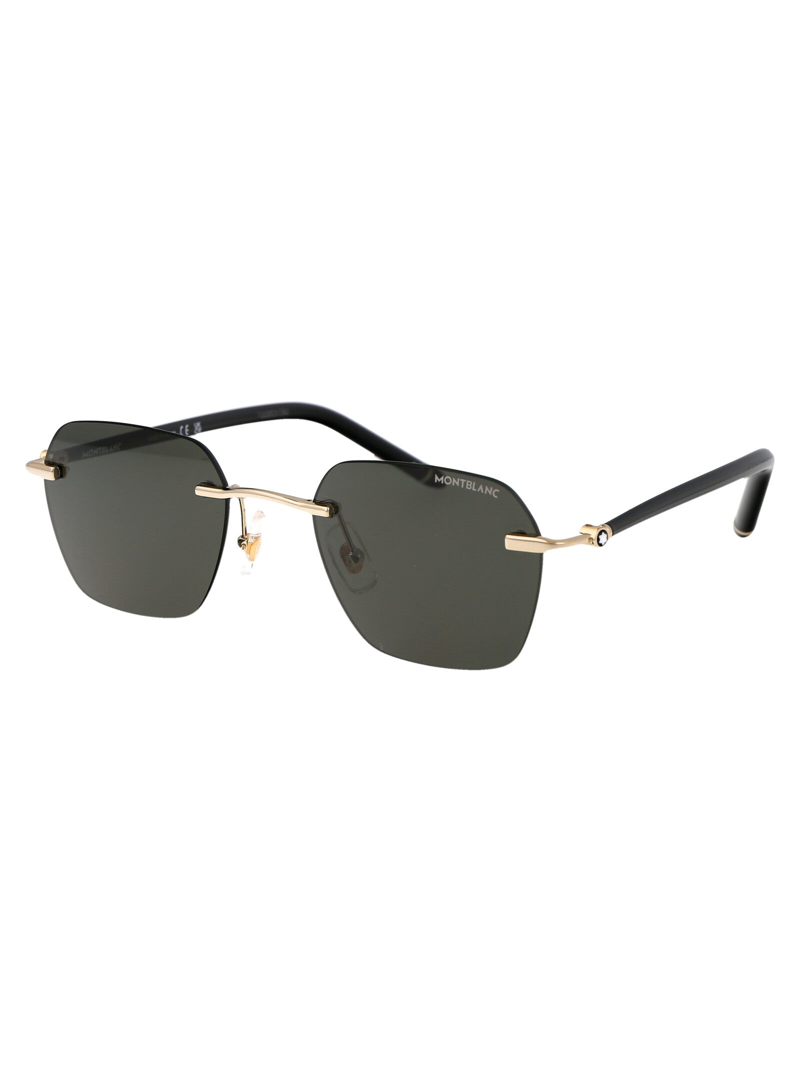 001 Gold Black Grey Acetate Sunglasses
