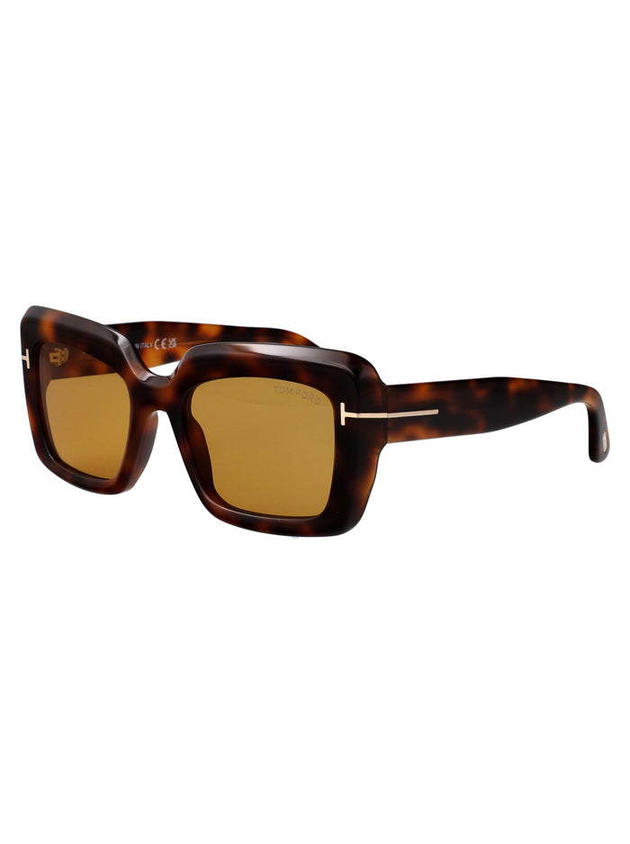 Leila-02 Avana Bionda / Marrone Acetate Sunglasses