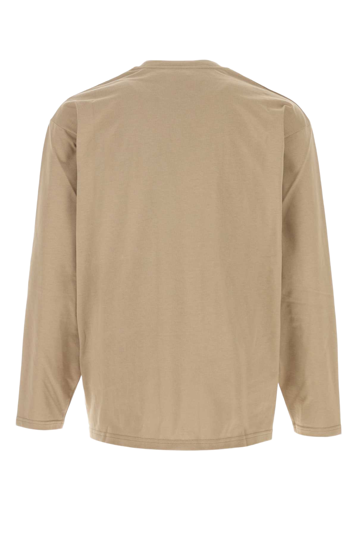 Camel Cotton T-Shirt Kakhi Exterior