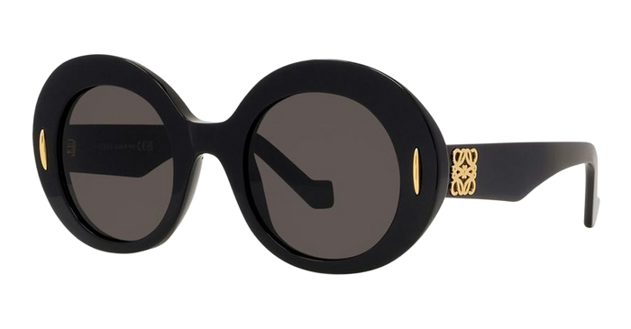Lw40146i - Shiny Black Acetate Sunglasses