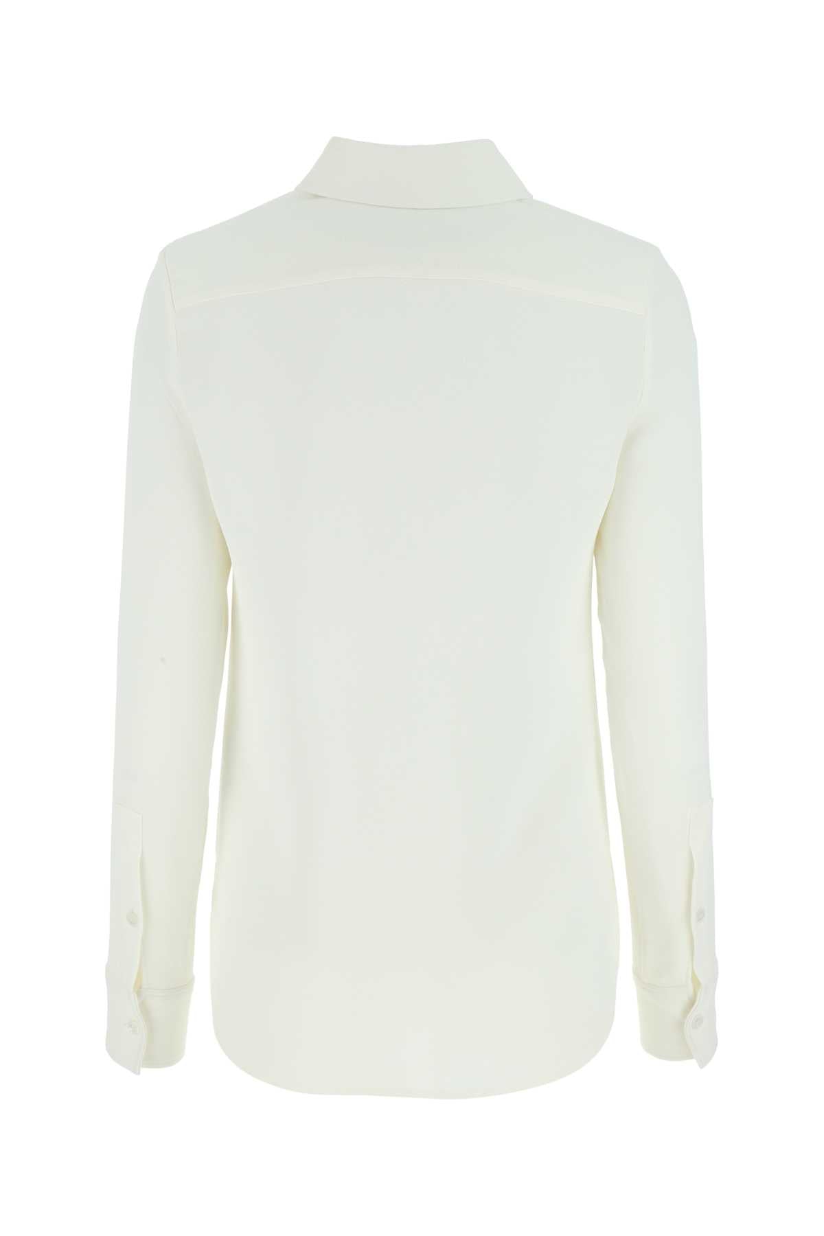 Ivory Stretch Viscose Shirt 9200 Exterior: Elastane Camicie