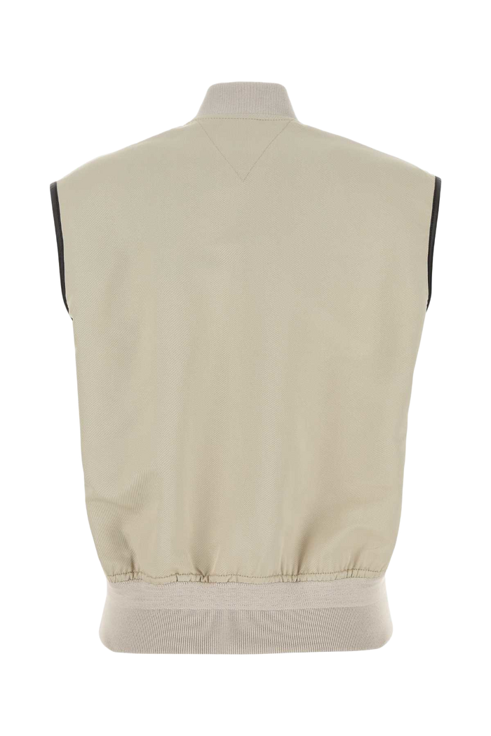 Sand Twill Vest Greyputty Giacche E Gilet