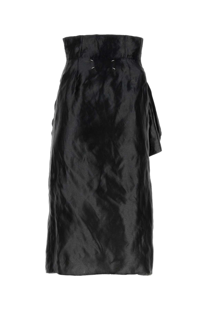 Black Jersey Skirt Gonne