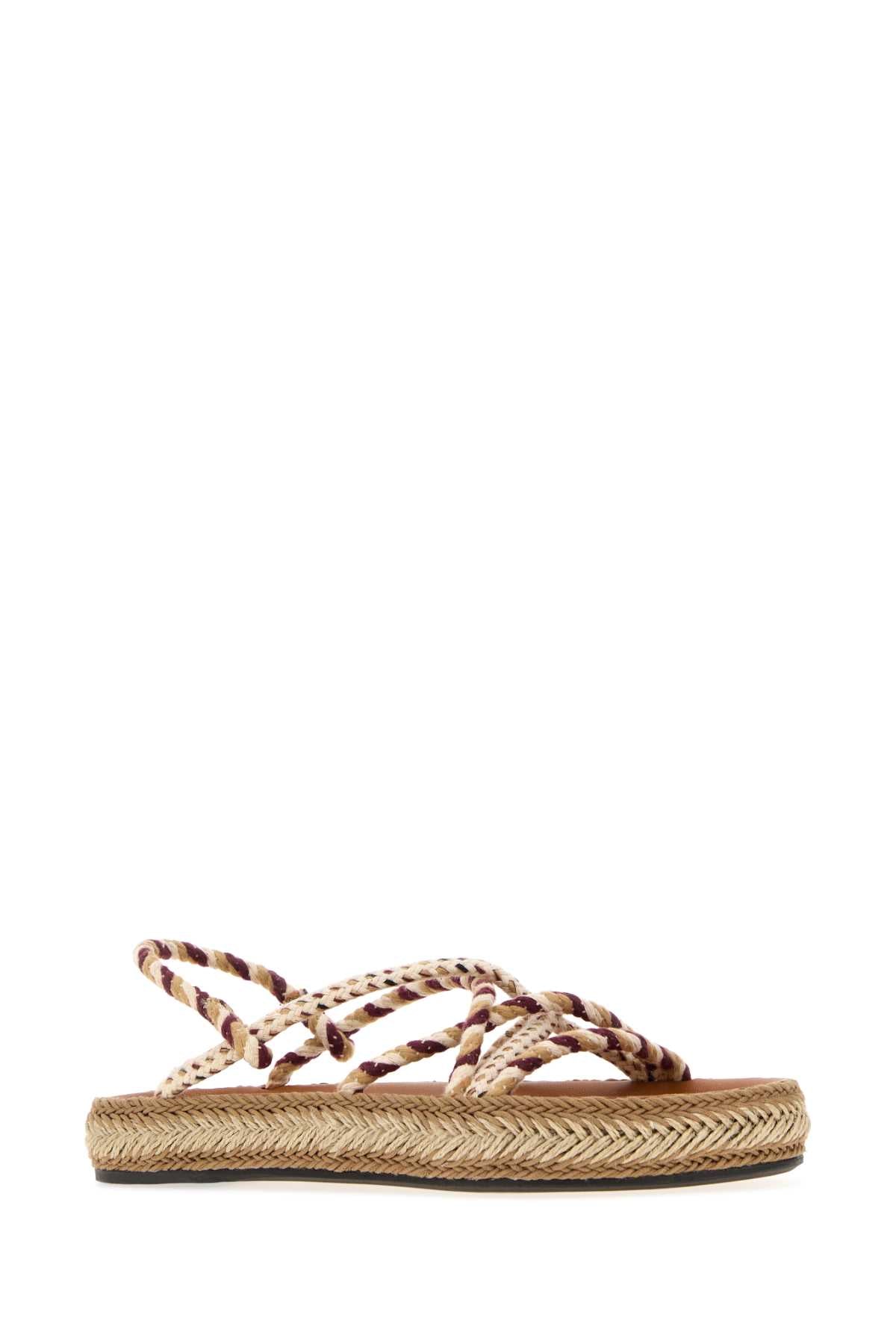 Multicolor Beige Sandali