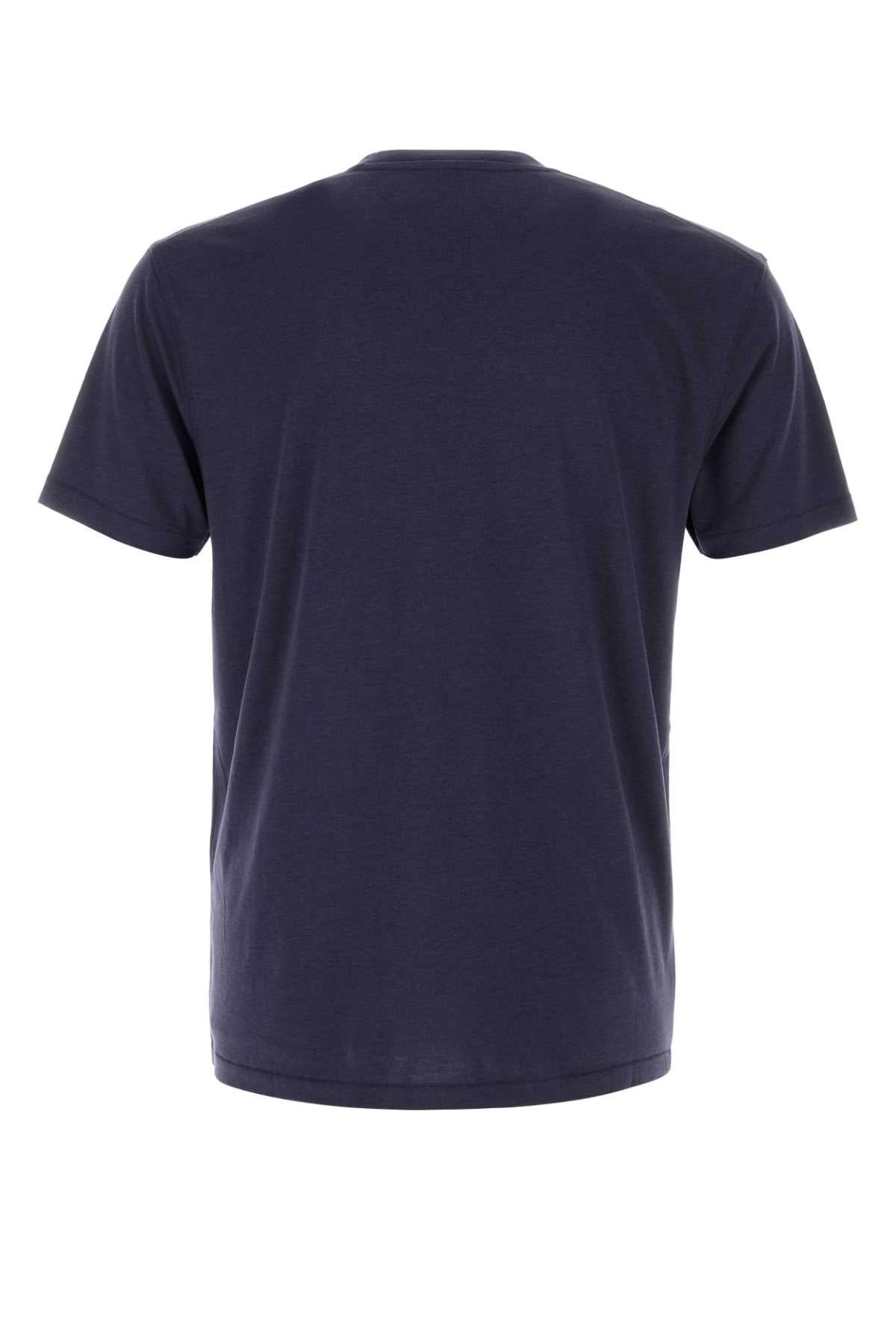 Navy Lyocell Cotton T-shirt