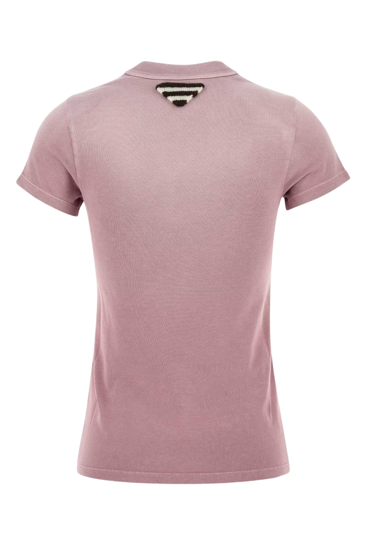 Pink Cotton T-Shirt Malva Exterior