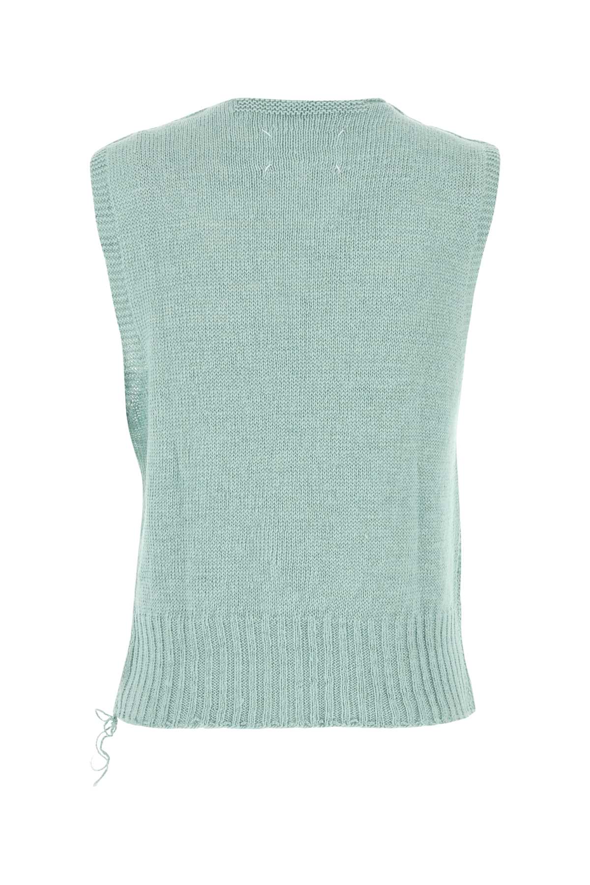 Tiffany Hemp Vest Lightblue Exterior: Maglieria