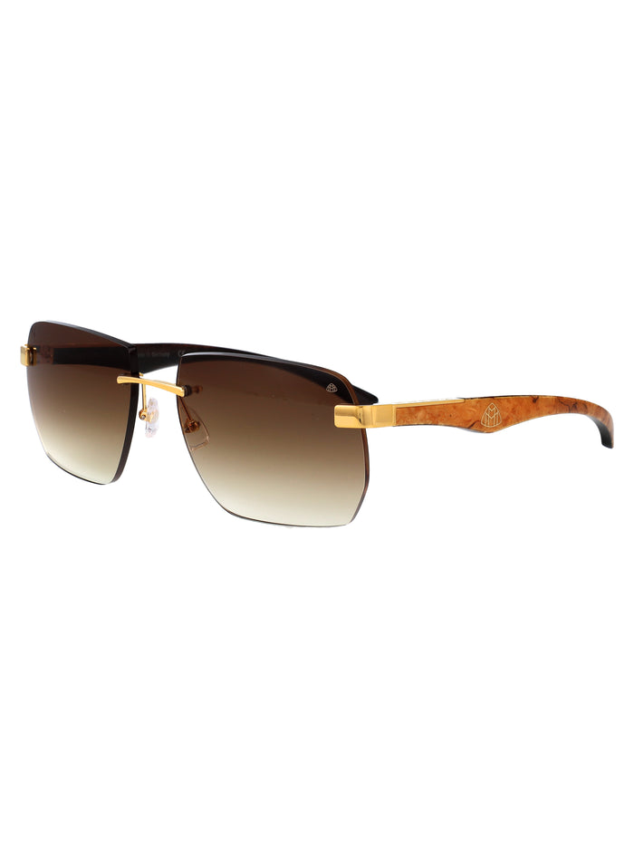 The Artist Sun I Gold Plated Titanium Sunglasses