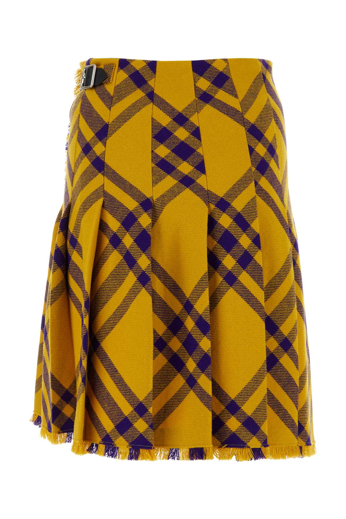 Embroidered Wool Skirt Pearipcheck Exterior: Gonne