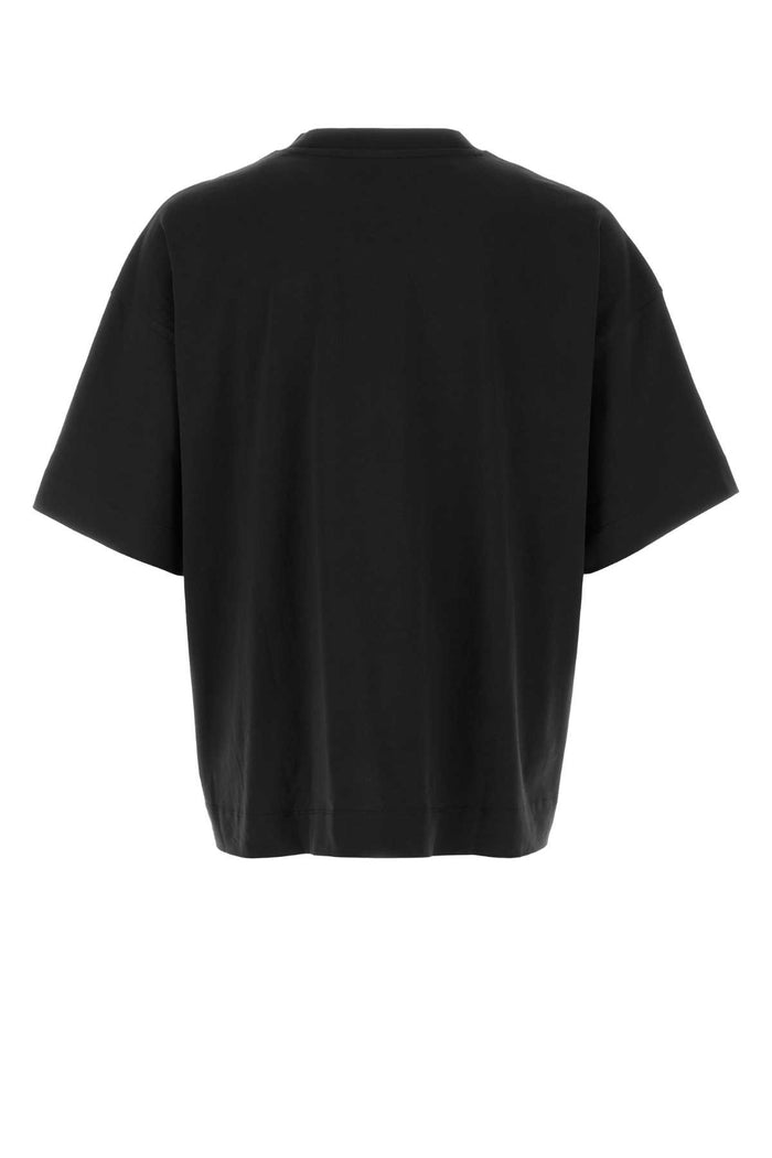 Black Cotton Heno Oversize T-Shirt