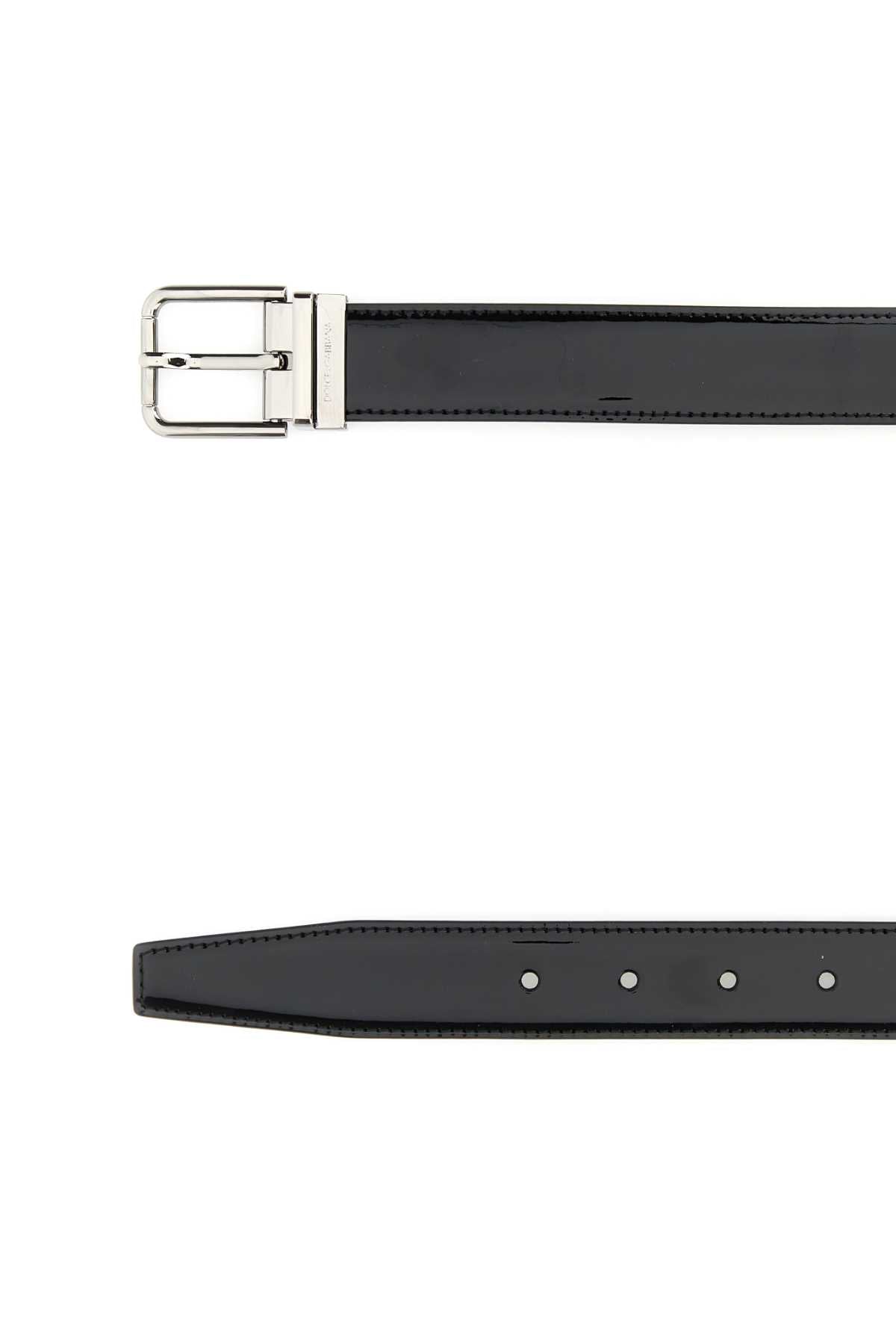 Black Leather Belt Nero Cinture