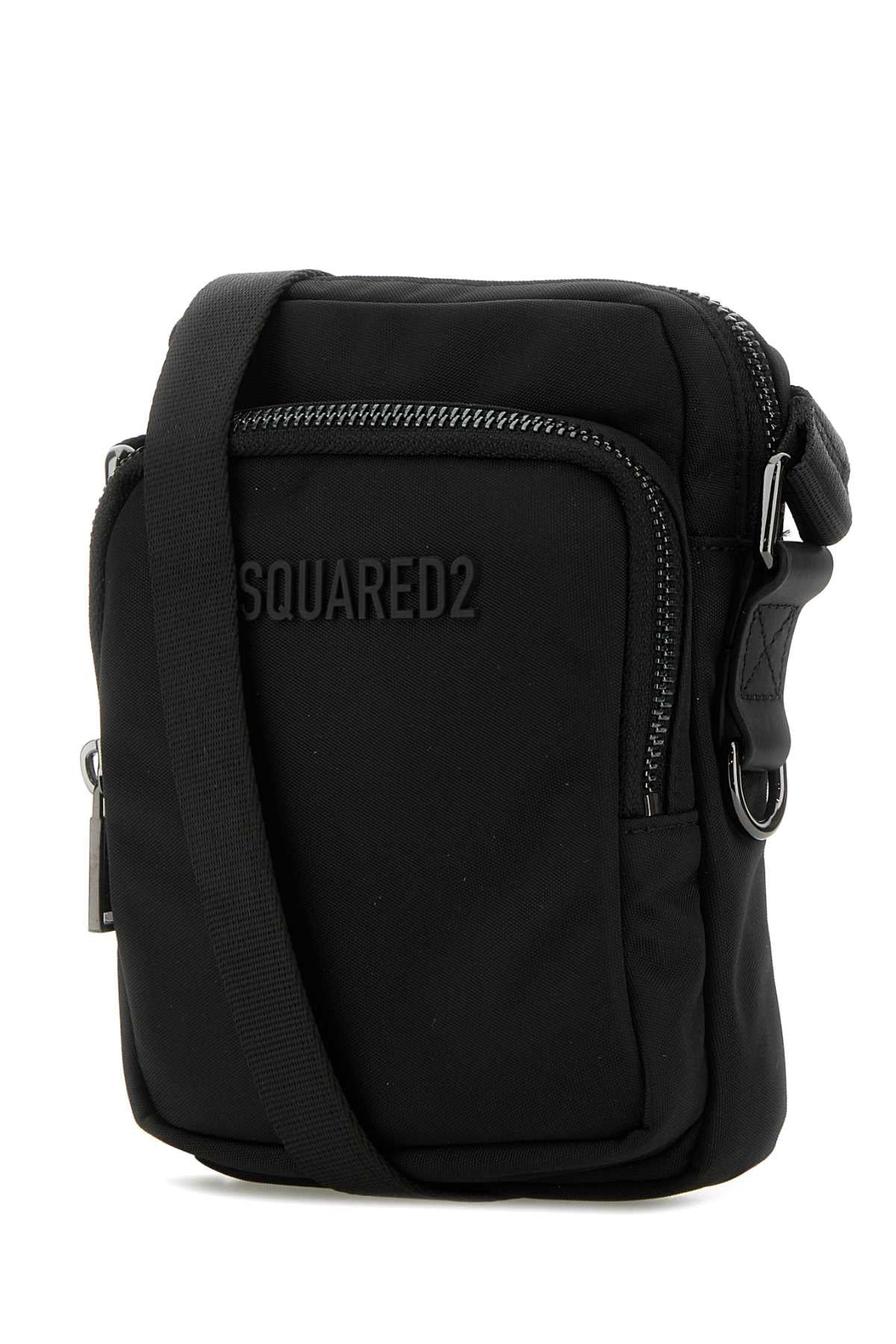 Black Canvas Urban Crossbody Bag Borse A Tracolla