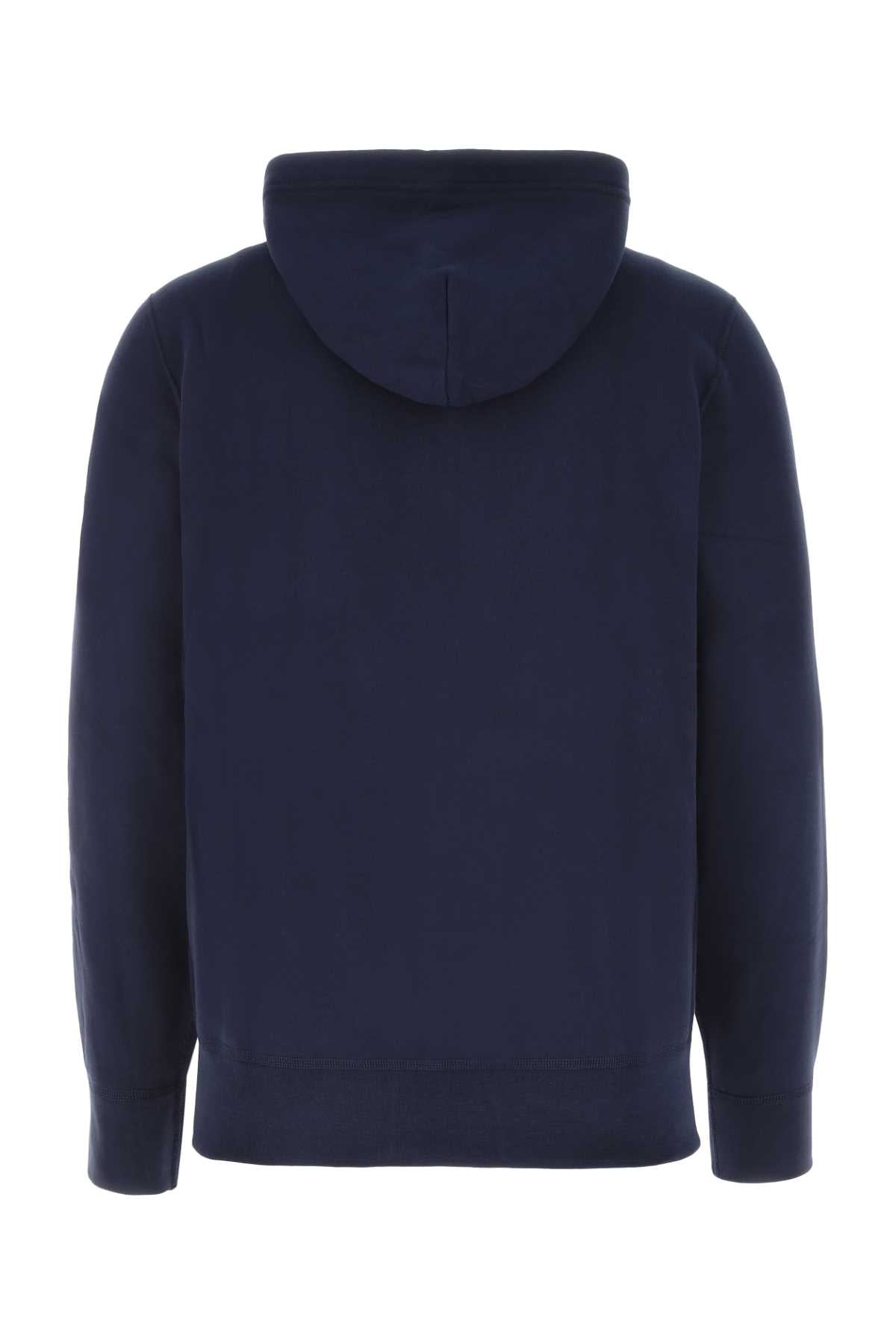 Blue Exterior: Cotton Polyester Felpe