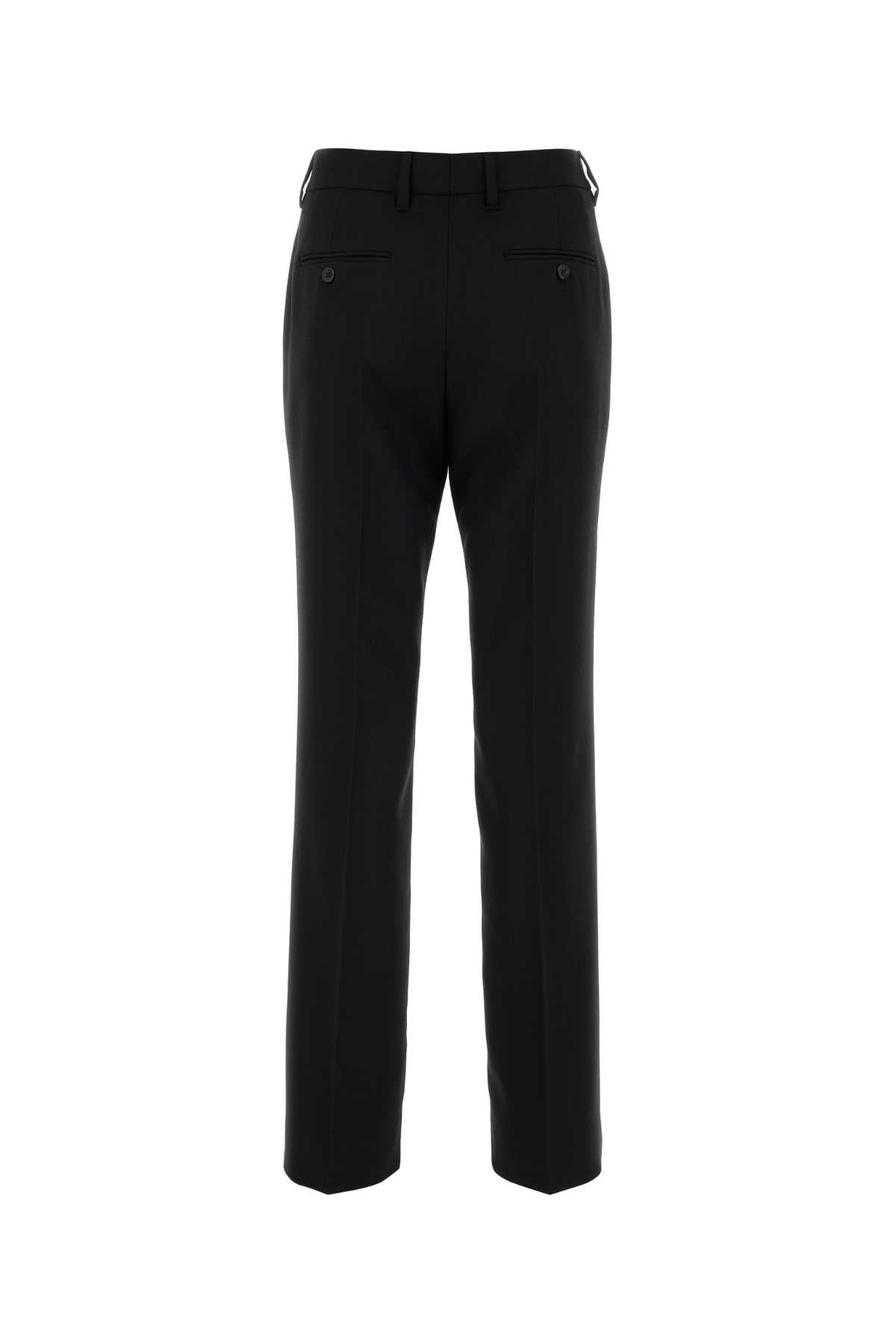 Black Wool Pant Nero Pantaloni