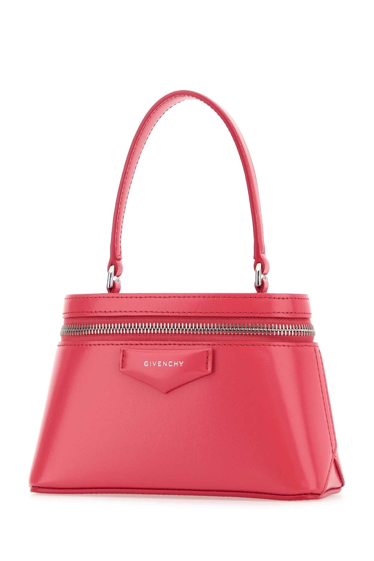 Fuchsia Leather Antigona Handbag Brightpeach Borse A Mano