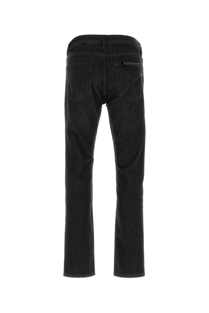 Black Stretch Denim Jeans Pantaloni