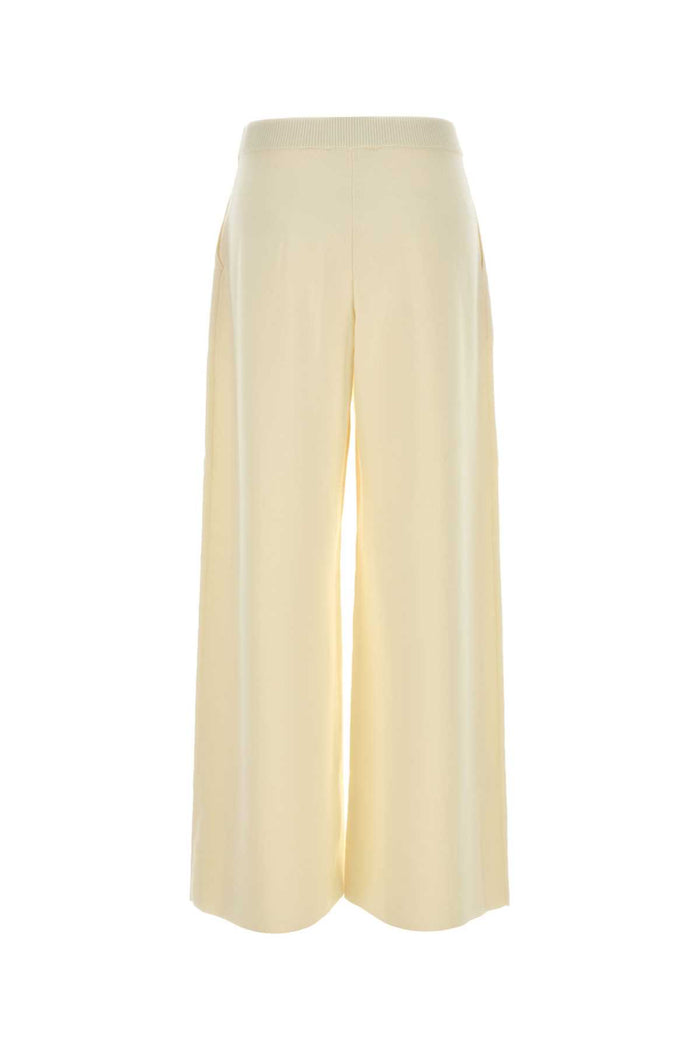 Ivoryy Wool Wide-Leg Bora Pant Seta Exterior: Virgin Pantaloni