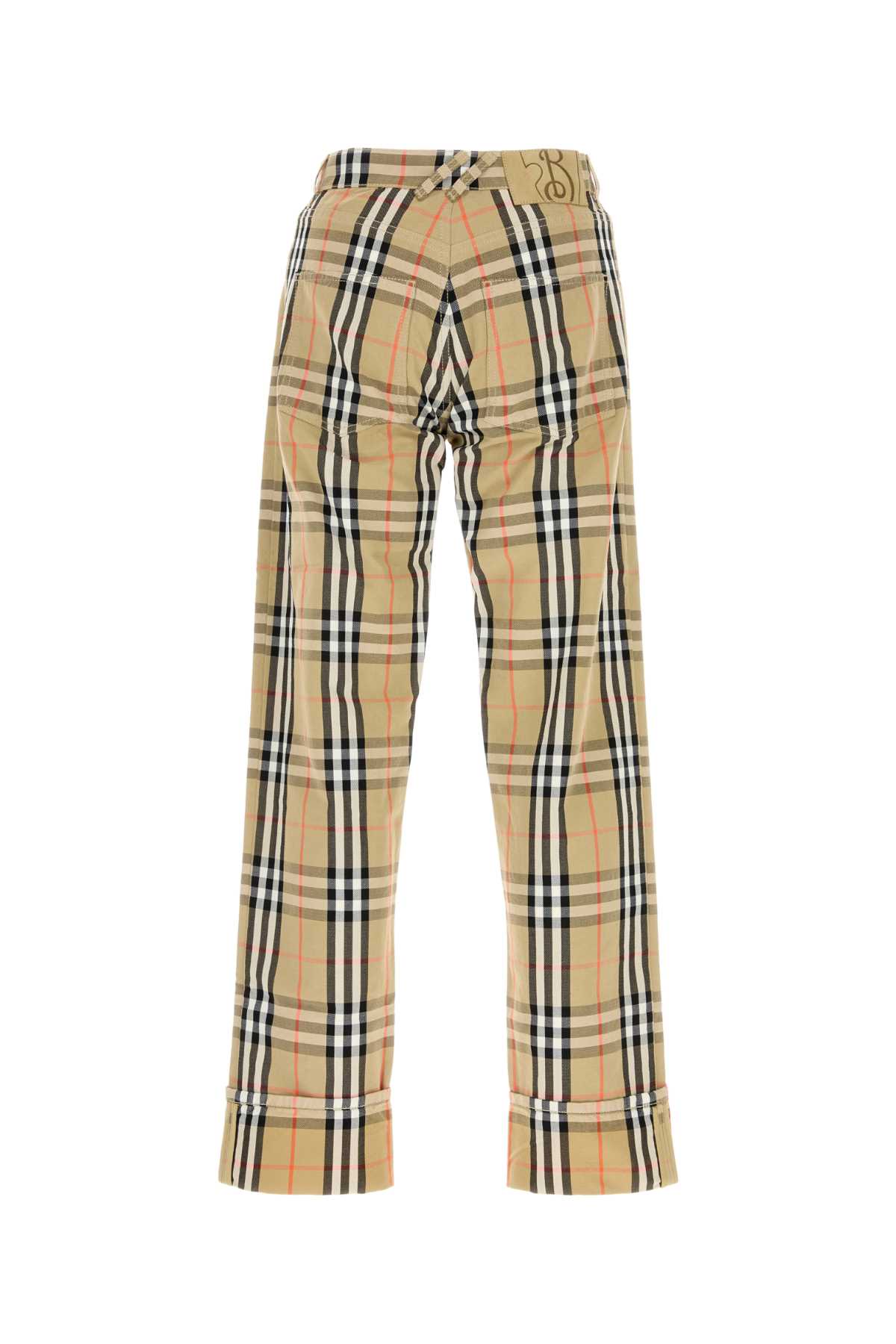 Embroidered Canvas Pant Sandipcheck Exterior: Cotton Pantaloni