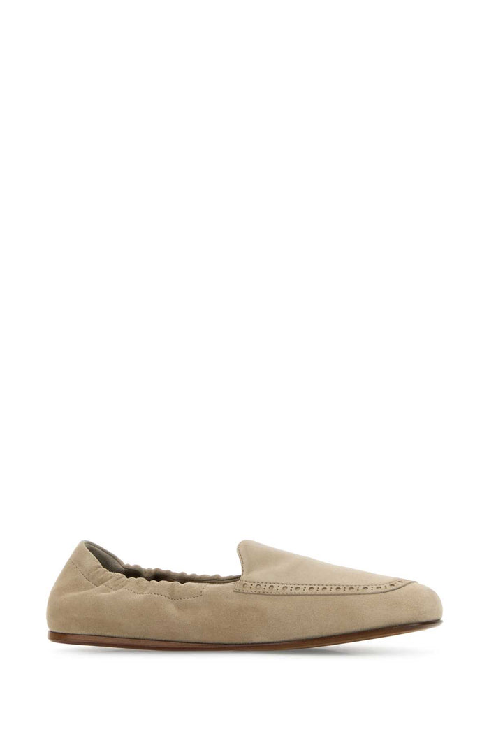Beige Suede Rika Loafers Desert Mocassini