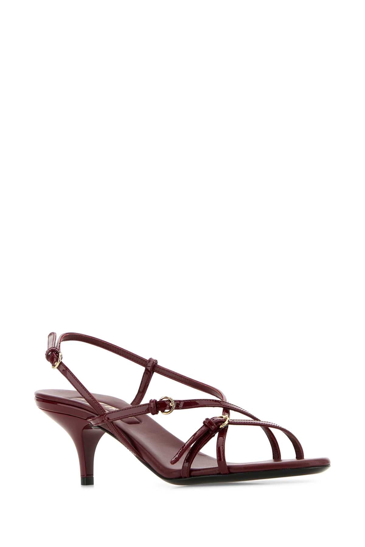 Tyrian Purple Leather Sandals Porpora Vitello Sandali