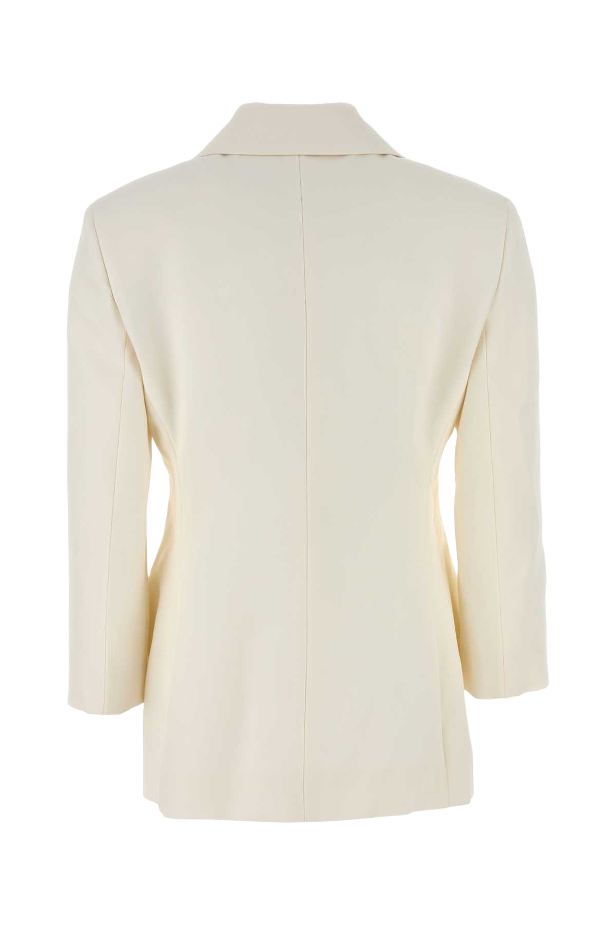 Ivory Wool Blazer Giacche E Gilet